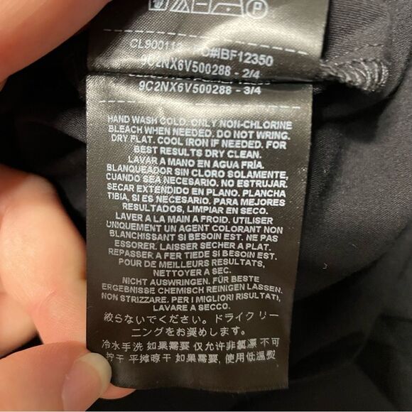 Guess Black Zip Up Shorts Romper With Drawstring Waist Gold Details Size M - Picture 11 of 11